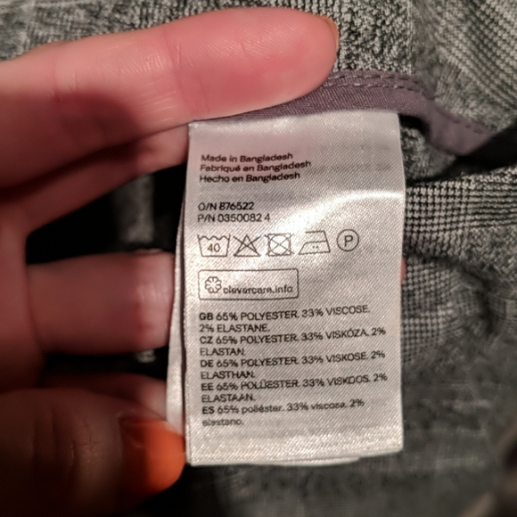 Plaid Skinny Slack Pants - Picture 5 of 5